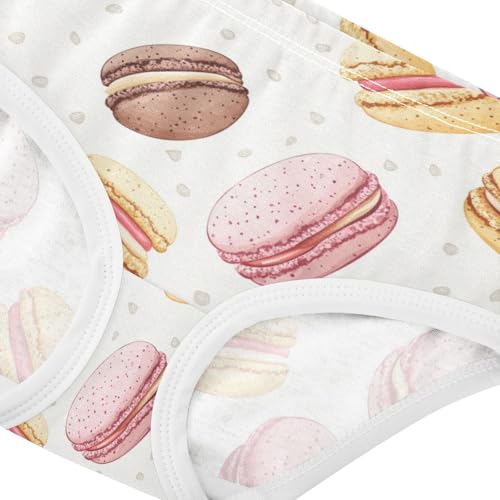 ZZKKO Cute Macaron Girls Underwear Toddler Panties for Girls Comfort Brief Size 8Y3
