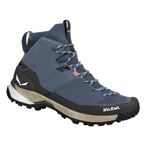Image of Salewa Men's Puez Knit Mid Powertex Waterproof Trail Boot for Hiking & Trekking