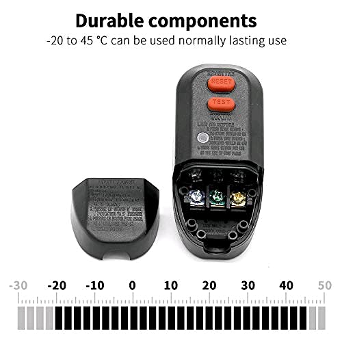 GFCI Replacement Plug Assembly 3Prongs 15Amp 3wires with Ground Fault
