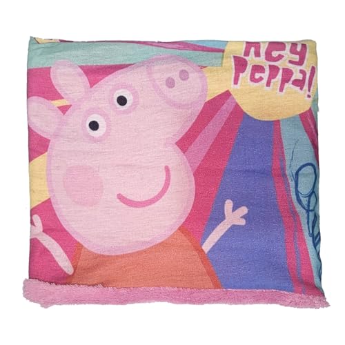 SUN CITY Braga de Cuello Bufanda Infantil Braga de Cuello Coralina Nieve y Esquí para Niñas y Niños Regalo Cumpleaños (Peppa Pig)