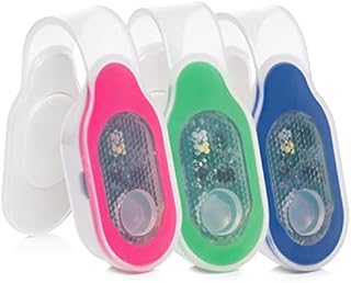 TDL - Brand Clip-on Magnetic LED Safety Light – Silicone with 3 Light Modes. Perfect for Hiking, Dog Walking, Running, Jogging, Doctors, Nurses, EMT's, Police Officers, Mechanics (Blue)