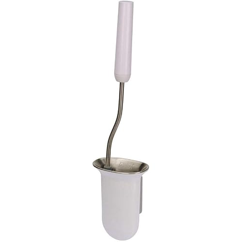 Joseph Joseph 70528 Toilet Brush, Flexible Head Toilet Brush, Steel, Wall Mount, White, Authentic Product