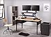 FEZIBO Standing Desk Converter with Height Adjustable Black 36 inches Stand Up Converter Sit to Stand Dual Monitor Tabletop Riser
