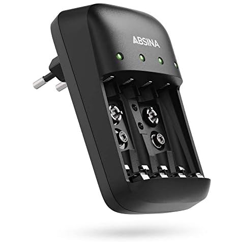 ABSINA Chargeur de Piles Rechargeables X4 Cover