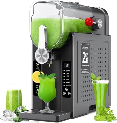 XUXIAO Softeismaschine mit Selbstreinigung, Slush-Maschine für Zuhause, All-in-One-Slush-Maschine ohne EIS für Zuhause, für Margaritas, Milchshakes und mehr, Selbstreinigung