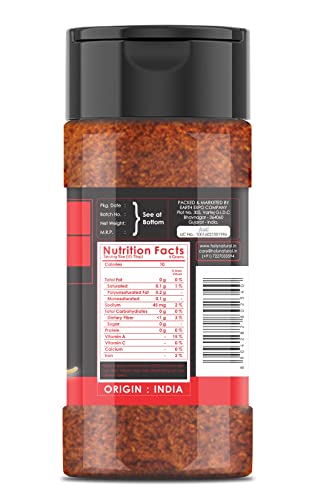Ghost Pepper Powder (Bhut Jolokia Chili) - 3.5 oz/100 gm, 100% Pure, Smoked, Hottest & Spicy Chili Powder, Add Unique, Delicious, Complex and Smoky Flavor to Your Favorite Dishes
