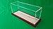 16 x 7 1/2 x 6 Inch Table Top Clear Acrylic Display Case with Walnut Color Wooden Base