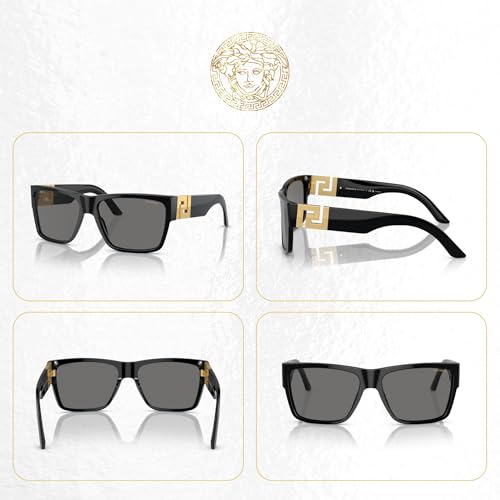 Versace VE4296 Square Polarized Sunglasses Bundle for Men Women, Black/Grey - image 3