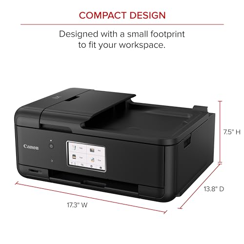 Canon PIXMA TR8620a - All-in-One Printer Home Office|Copier|Scanner|Fax|Auto Document Feeder | Photo, Document | Airprint (R), Android, Black, Works with Alexa - image 5