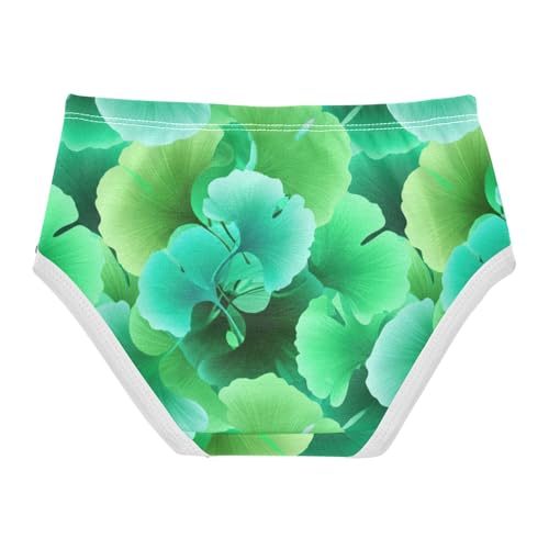Joisal Ginkgo Leaves Green Teal Toddler Underwear Floral 2t Cotton Cute Panties Girl Aesthetic Underpants Briefs2