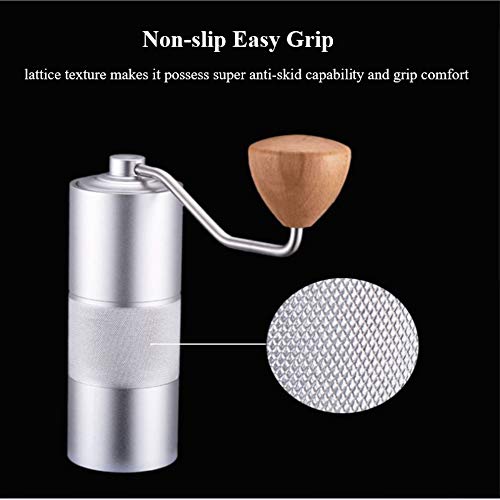 ZSGG Moedor de Café Manual de Aço Inoxidável Moedor de Café Com Rebarba de Grãos Inteiros Moedor de