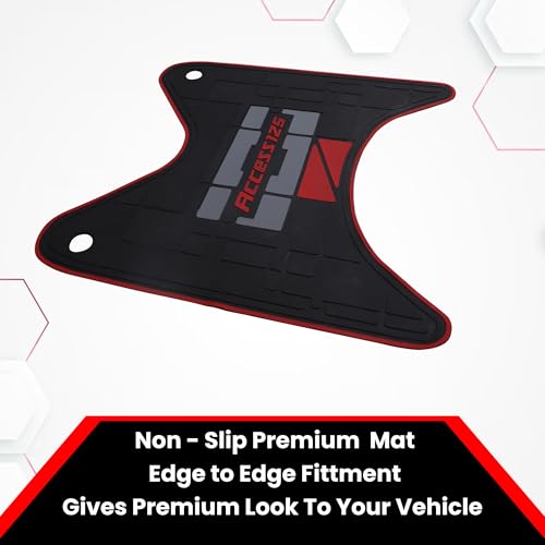 Image of Grandbiker PVC Rubber Scooter /Scooty Floormat /Footmat Compatible for Access 125 CC, Durable | Waterproof | Anti-Slip | Easy to Clean Protects Floor