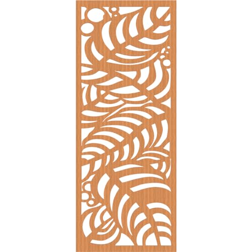 Image of 33 3 /8 inchW x 84 3 /8 inchH x 3 /8 inchT Mills Decorative Fretwork Wood Wall Panels, Cherry