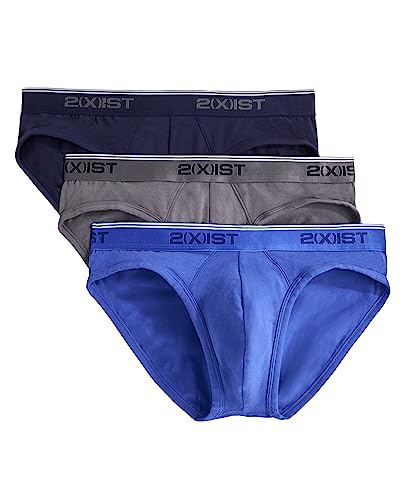 2(X)IST mens Cotton Stretch No Show Brief 3-pack