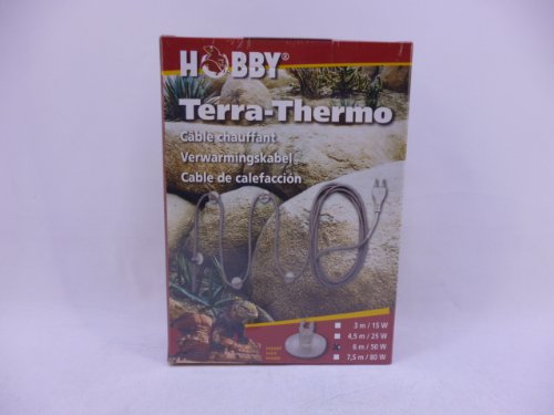 Hobby Heizkabel Terra-Thermo 6m 50W Aquariumleuchten, Leuchtstoffröhren,Vollspektrumröhren