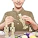 PASOLABE Christmas Wooden Nutcrackers Unpainted Nutcracker 12Pcs Christmas Unfinished Nutcracker Figures DIY Nutcracker Blank Nutcracker