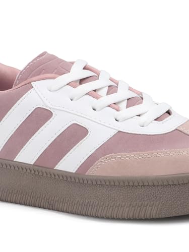 Image of Vendoz Women Sneaker | Cushioned Insole for Comfort | Stylish Lace-Up Design | Lightweigh & Perfect for Casual Outfit for Girls CNV7030