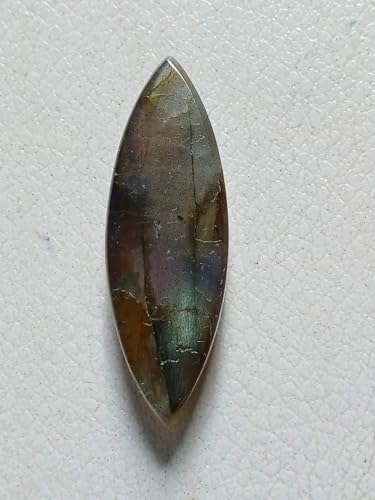 Cabochon labradorite violette marquise 36x12mm pour création bague - 6