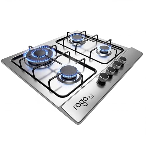 La Mejor Recopilación de Estufa de Mesa 4 Quemadores para comprar hoy. 45 Raganet, Parrilla de Gas con 4 Quemadores, de Acero Inoxidable, Encendido Eléctrico, Estufa Empotrable y De Mesa, Compatible con Gas Natural y Gas LP Medidas: 58cm Largo X 11cm...
