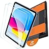 OMOTON Protector de pantalla de la serie Premium para iPad A16 11th 2025 [11 pulgadas] / 10ª generación 2022 [10.9 pulgadas], vidrio templado TOP 9H+ con bandeja de fácil instalación, compatible con