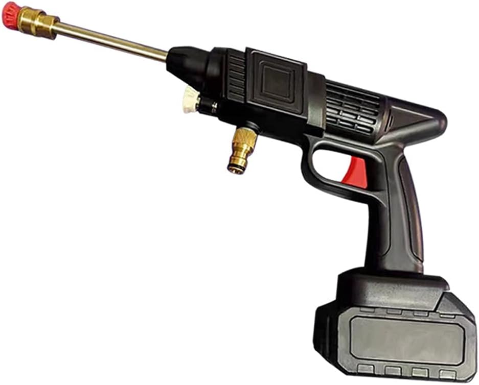 Lavadora A Alta Presión Portátil Inalámbrica, Limpiadora A Presión, Pistola Rociadora Que Opera Con Batería, Con Manguera De Agua De 5 M, Boquilla De Flujo De Agua Ajustable, Funda De Transporte Y Lin