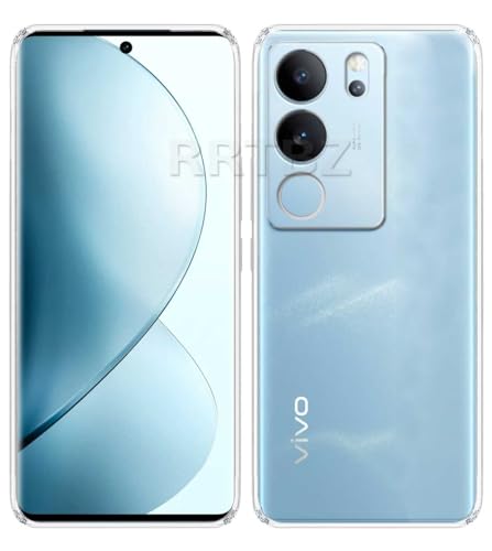 Image of Soft Silicone TPU Back Cover Compatible with Vivo V29 5G, Transparent