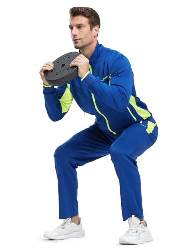 Image of TBMPOY Men's Tracksuit Athletic Sports Casual Full Zip Sweatsuit