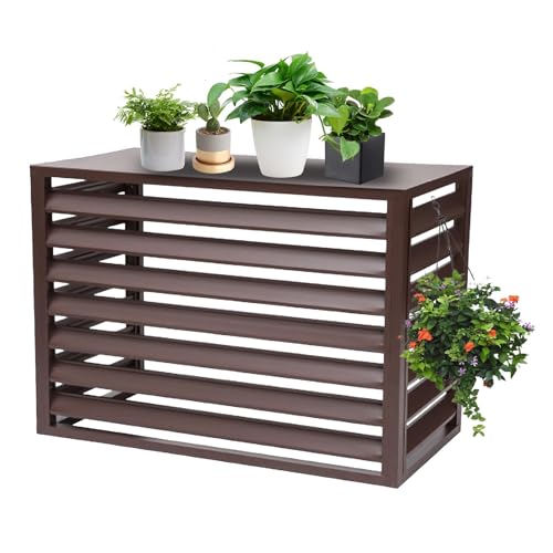 Clôture durable pour climatiseur de terrasse et brise-vue de jardin