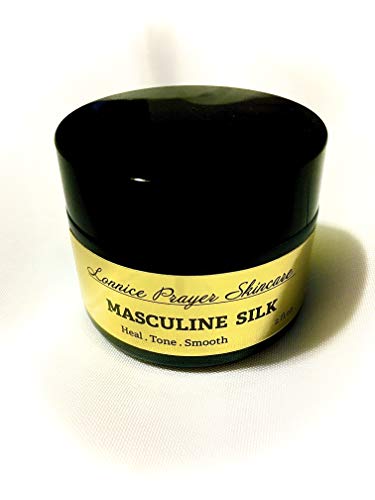Masculine Silk is an all natural creamy oil infused with vitamins and herbs to heal, tone and smooth your skin. Great for aftershave, post op care or just everyday use. Gentle enough for the entire body and safe for all skin types.