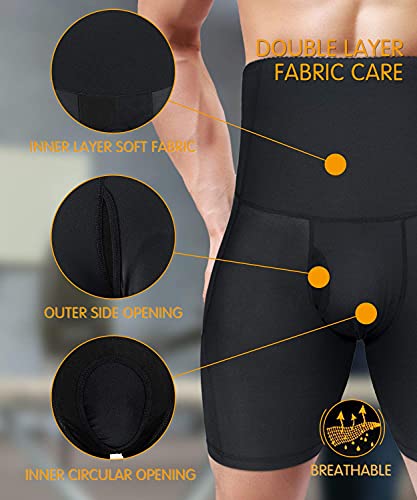 Nonecho Men'S Padded Briefs Boxer Underwear Tummy Control Shorts High Waist Body Shaper Enhance Butt Lifter Shapewear Abdomen thumb #4