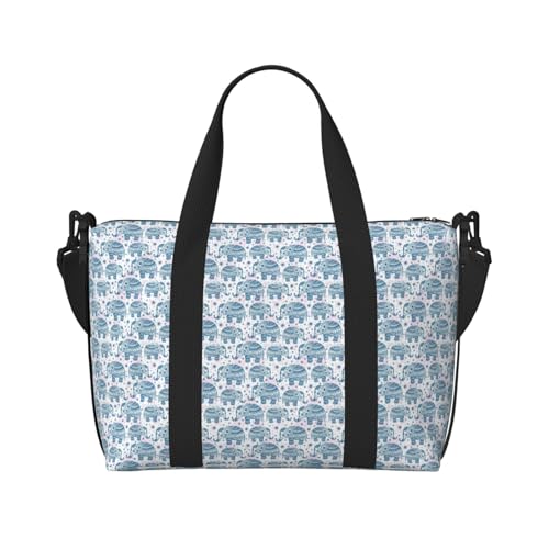 Sac de voyage anti-encombrement imprimé éléphant ultra léger