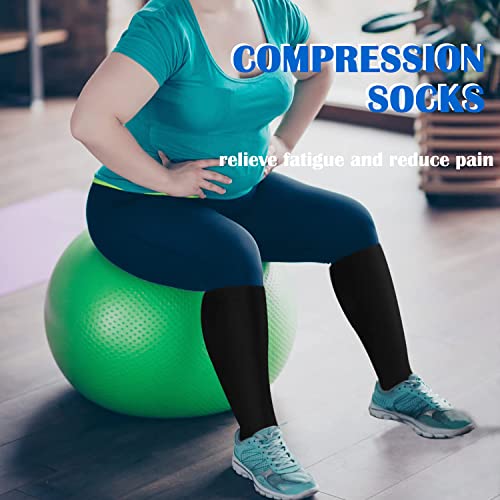 Image of Compression Socks for Women & Men(1 /3 /7 /8 PACK) - Best for Running,Medical,Nurse,Travel,Cycling-20-30mmHg