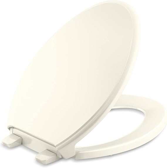 KOHLER 4733RL96 GLENBURY READYLATCH Quiet Close Elongated Toilet SEAT, Biscuit