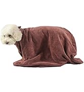 Dog Bathrobe Towel,Dry Fast Dog Bag,Microfibre Fast Drying Bath Towels Super Absorbent Pet Dog Ca...