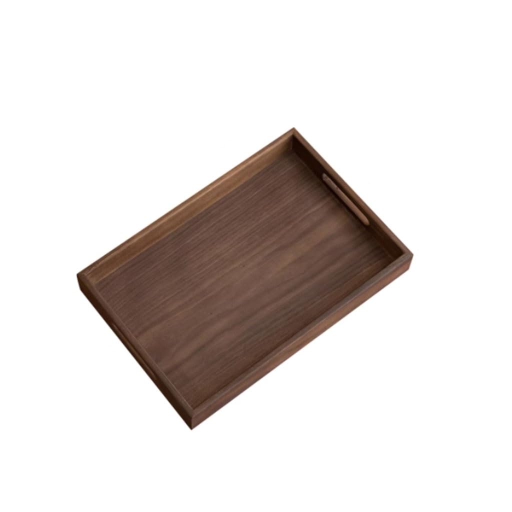 Bandejas Servir Comida Bandeja De Té Madera Maciza For El Hogar, Servicio Café Sencilla For Restaurante Mesa Cama