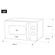 H.Koenig Kompakt Mikrowelle Design 20L VIO4, Leistungsstark 700W, Drehteller 24,5cm, Multifunktion 5 Heizstufen und Auftaufunktion, Timer bis 30 Min., Schnell, Arbeitsplatte
