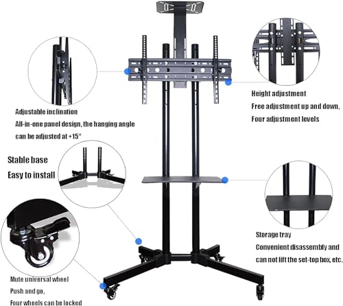 Soporte Universal Móvil para TV con Ruedas miniatura 3