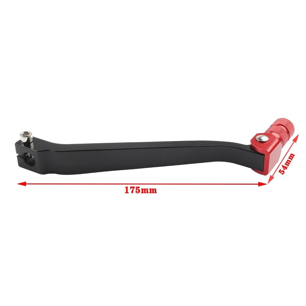 Palanca de cambios roja para CRF250L (2013-2019), fabricada en aluminio CNC 6061-T6. Piezas de motocicleta. Palanca de cambios plegable para motocicleta
