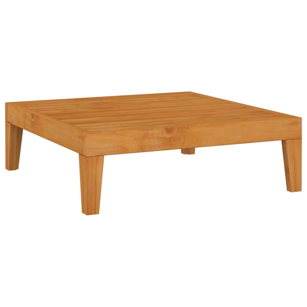 Table de Jardin en Bois d'Acacia Massif et Tabouret Repose-Pied Modulable vidaXL 68cm