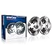 Detroit Axle - REAR Brake Kit for 2009-10 H3T 2006-2010 Hummer H3 Disc Brake Rotors Ceramic Brakes Pads 2007 2008 Replacement