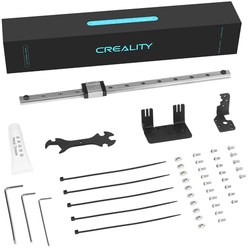 Creality Official Ender 3 Linear Rail Kit X-axis Rail Guide MGN12C 12.6 Length with Mount Bracket Support Sprite Pro kit Compatible with Creality Ender3 Ender 3 Pro Ender 3 V2 3D Printers