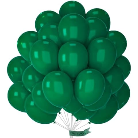 PartyWoo Dark Green Balloons for Events Cover