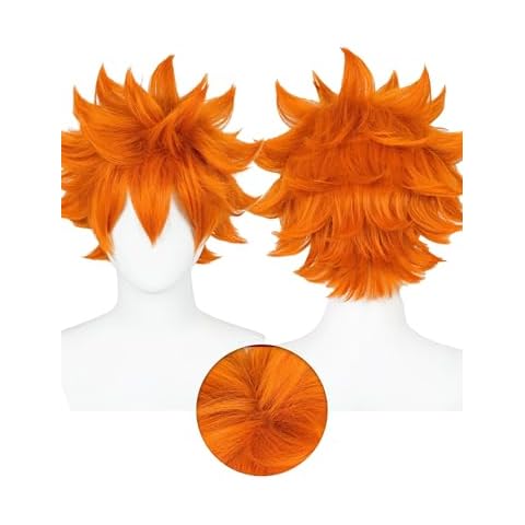 OSIAS Shoyo Hinata Cosplay Wig - Orange Fluffy Cover
