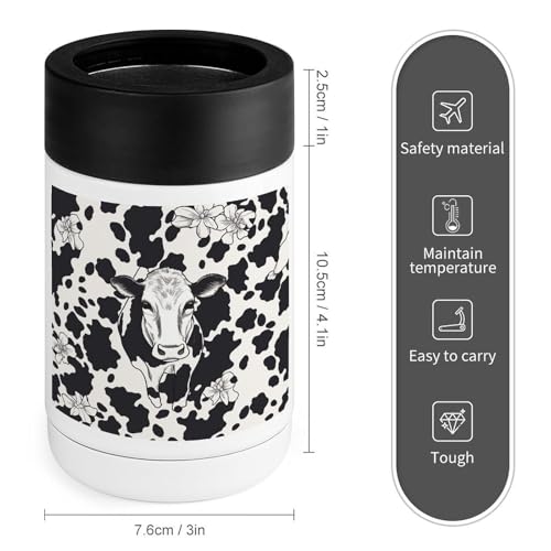 Refroidisseur de boissons en acier inoxydable imprimé cowm