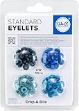 We R Memory Keepers Eyelets Standard, Blue, 60 Piece Per Pack