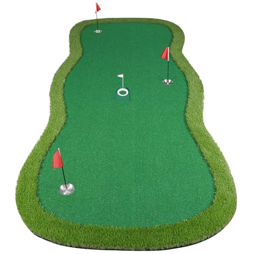 Image of Golf Putting Green, Practice Putting Green Mat, Large Professional Golfing Training Mat for Indoor Outdoor