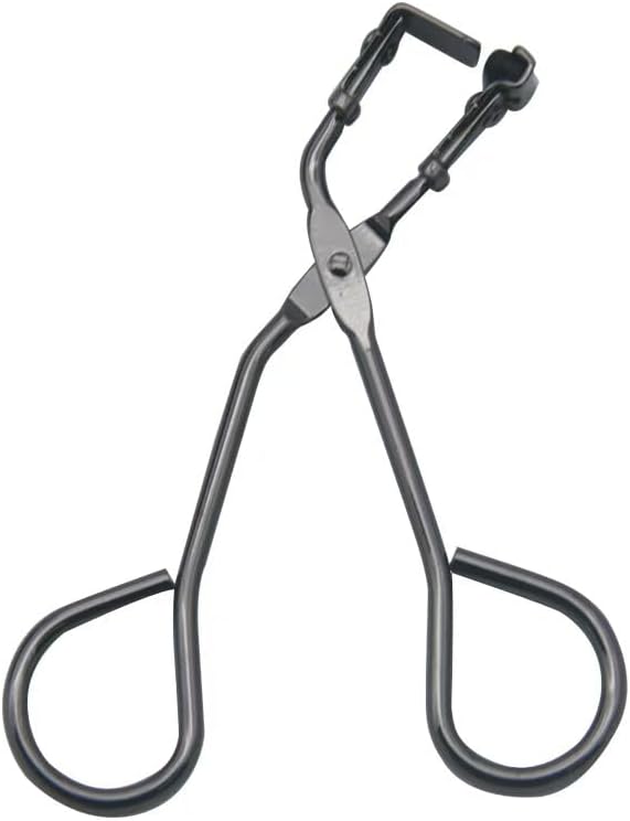Gun Black Eyelash Curler with Refill Pads - Mini Lash Curler for All Eyelash Shapes - Professional Silicone Makeup Tool with Precision Tweezers - 2-in-1 Beauty Kit in Stainless Steel Design image 5
