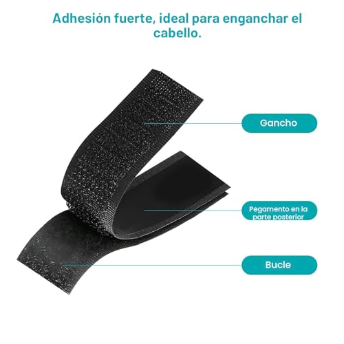 Miniatura 3 de Surfou Doble Adhesiva Cinta 10m 20mm Cara, Extra Fuerte Autoadhesiva, Negro, Con Macho Y Hembra Feltro Para Mosquitera, Cortinas, Multiusos Duradera Para Fijación En Casa Y Diy