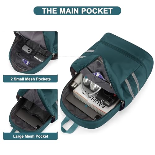 coofay Gym Backpack For Women Waterproof Backpack With Shoe Compartment Lightweight Travel Backpack Sports Backpacks Small Gym Bag