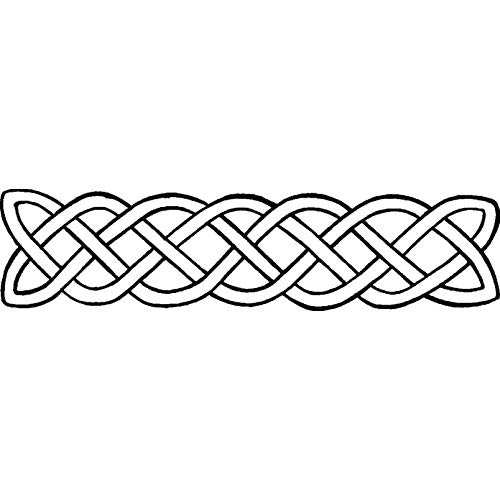 'Celtic Knotwork' Rubber Stamp - Unmounted Design for Crafting & Scrapbooking, A8 (RS00014897)
